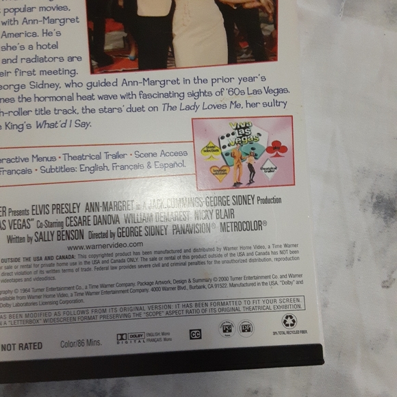 Viva Las Vegas (DVD, 2000, Widescreen). - Picture 9 of 11